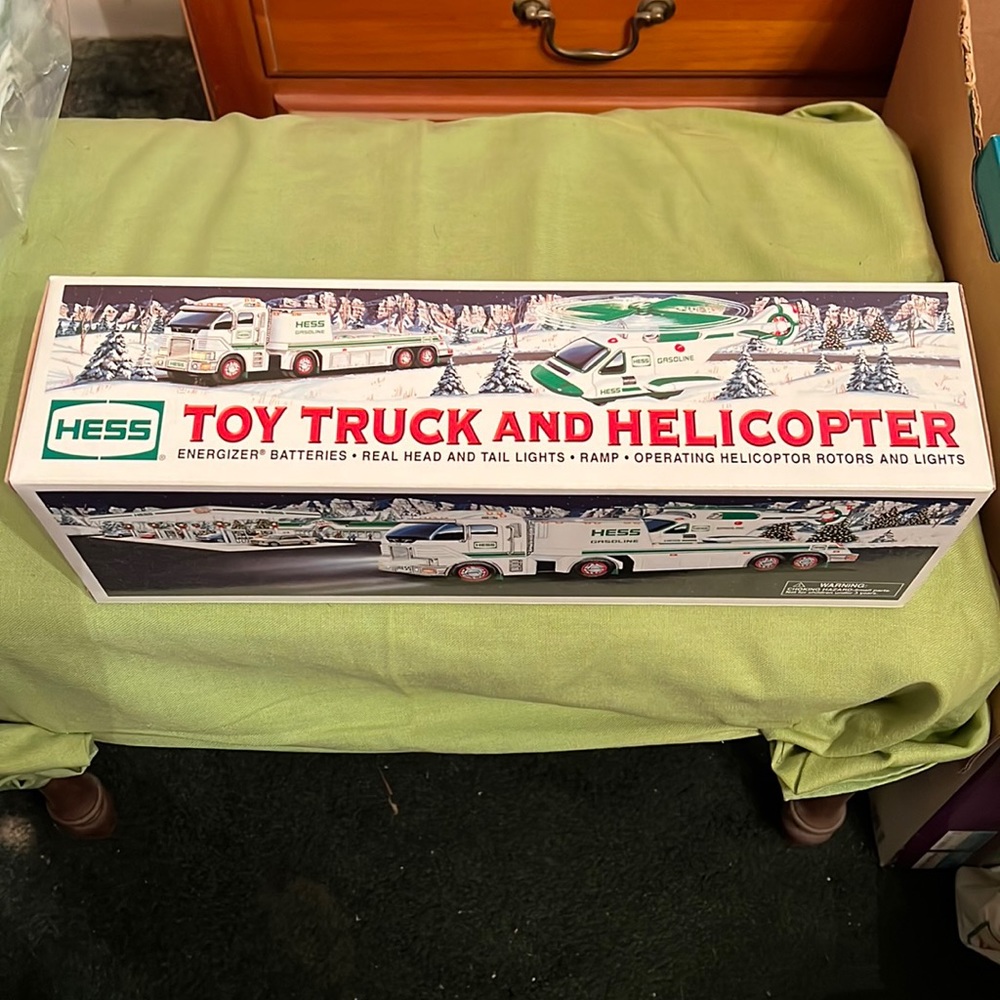 Hess 2006 toy truck and helicopter UNOPENED